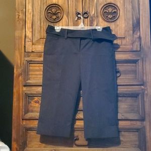 Black PinStrip Capri Dress Pants